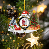 Clan Boyle Crest Tartan Acrylic Christmas Ornament IE86 Boyle Tartan Tartan Christmas
